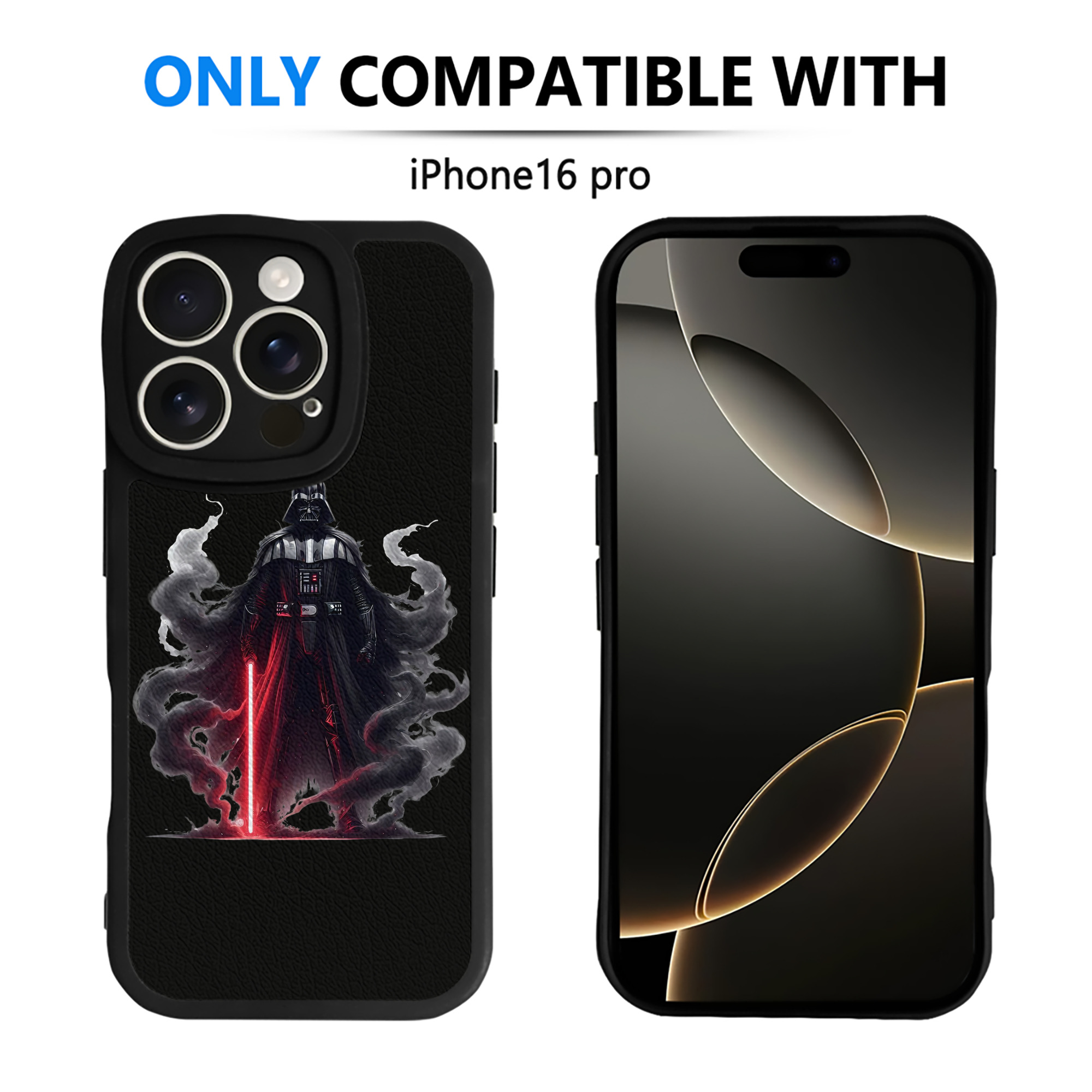 （画像用） スター・ウォーズ Star Wars 【iPhone 16シリーズ対応】シリコンスマホケース（レザー調） 材質：シリコン